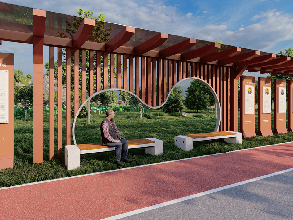 黄石湿地公园荆楚楷模文化长廊 文化设计策划建设工程